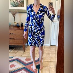 DVF silk wrap dress